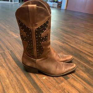 Leather Cowboy Boots - Matisse